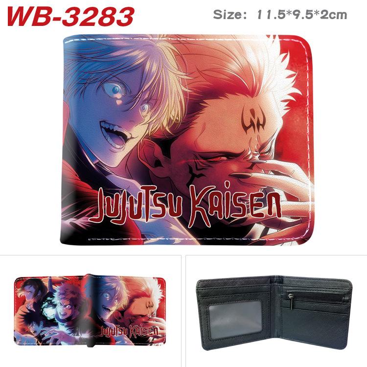 Jujutsu Kaisen Anime Wallet Gojo Satoru Yuji Itadori Print Short Bifold Card Holder Coin Purse PU Leather for Men Women 1pcs