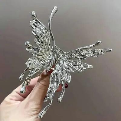 Schmetterling Haarspange Helles Silber Kreuz Geometrische Haarnadel Rose Blume Haarklaue Frau Mädchen Styling Haarspange Kopfschmuck