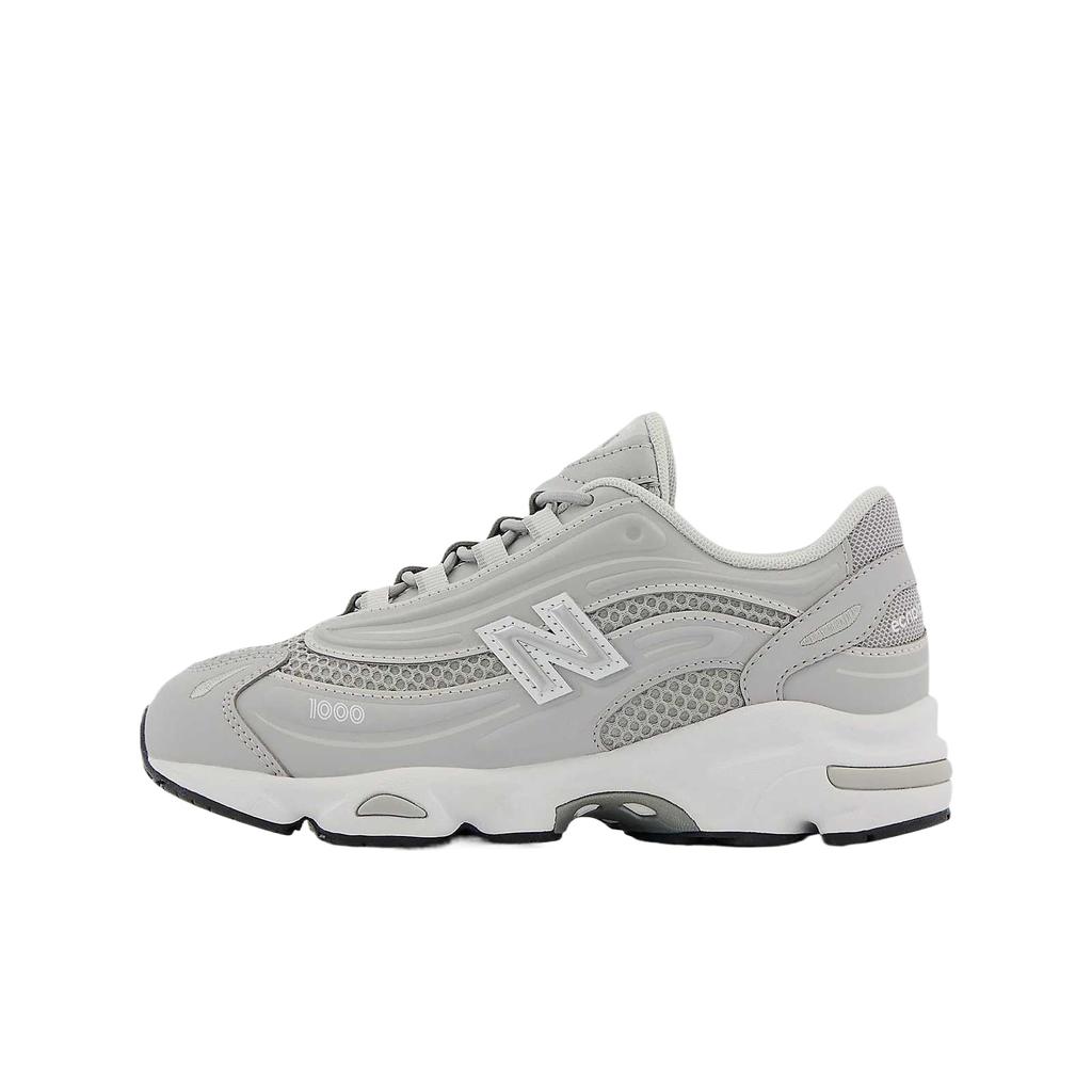 New Balance 1000 Mesh Sports Comfortable Simple Casual Shock Absorption Running Shoes Kids Running Shoes Gray White PV1000EK