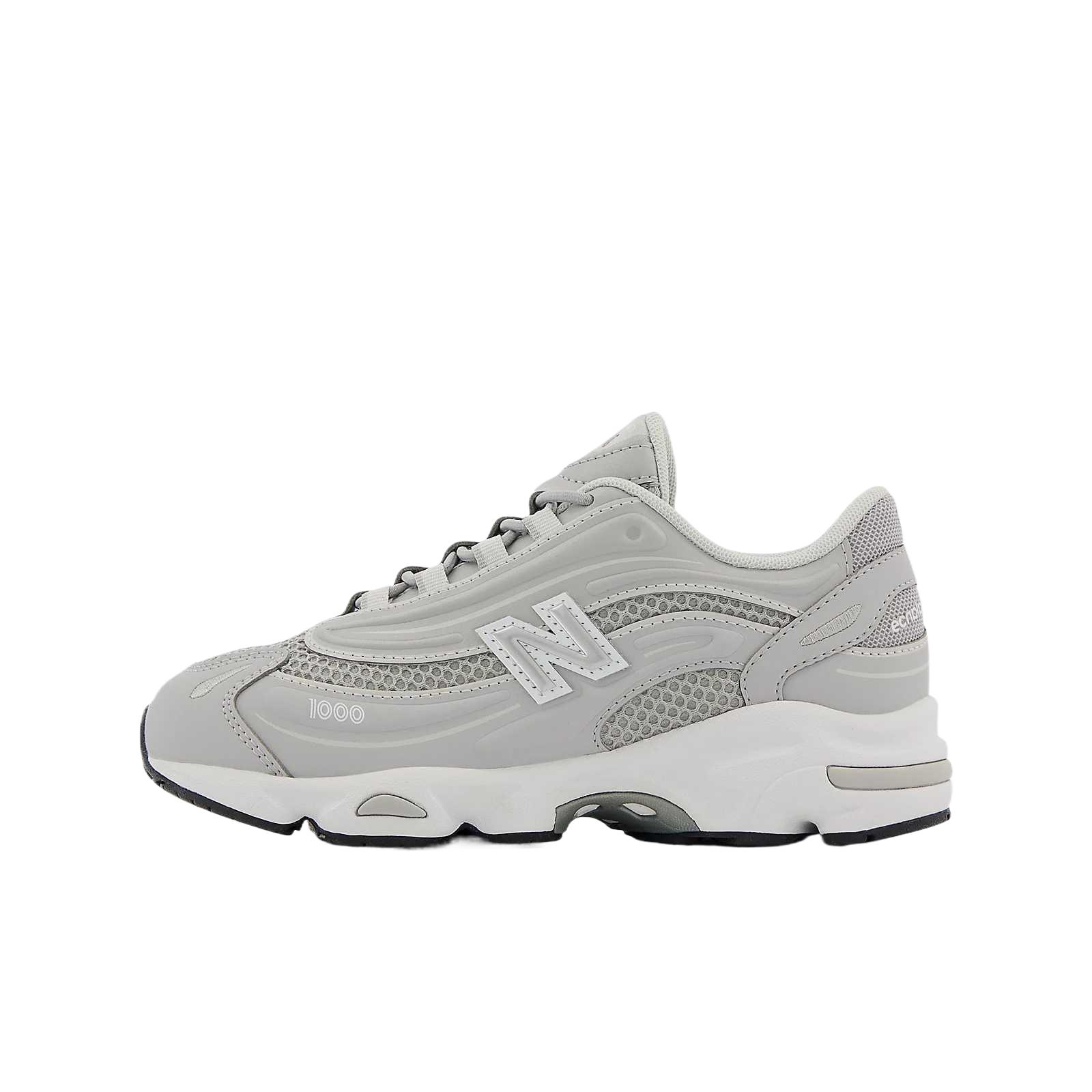 

New Balance 1000 Сетка Спортивные Удобные Простые Повседневные Амортизирующие Кроссовки Детские Кроссовки Серый Белый PV1000EK 28