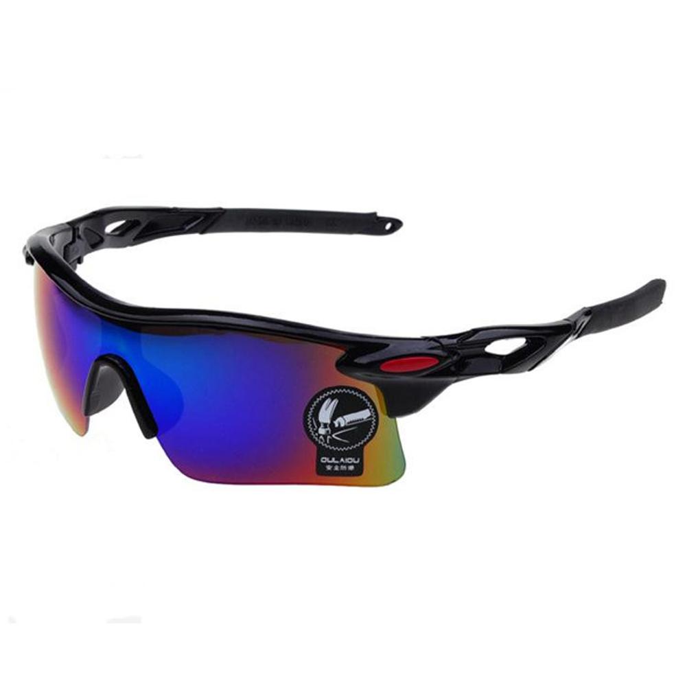 Outdoor Biking Sunglasses Colorful Film Reflective Explosion-proof Glasses