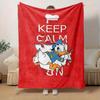 1pc, Donald Duck Keep Calm On Chef Hat Print Blanket Home Decor, Couch Throw, Outdoor, Gift, Coverlet, Bedroom, Living Room, Travel