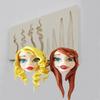 Silicone Mold Hair Shaped Fondant Cake Mold Chocolate Fudge Utensils Kitchen Baking Mold