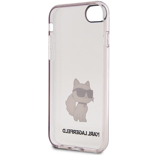 Karl Lagerfeld KLHCI8HNCHTCP iPhone 7/8/SE 2020 / SE 2022 pink hardcase Ikonik Choupette
