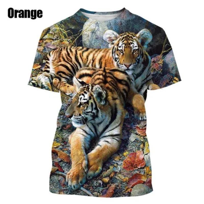 

Футболка с 3d принтом животного и тигра, мужские летние топы, повседневные футболки в стиле Харадзюку, уличная футболка, мужская одежда, косплей 2XL