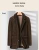Men's 2025 Winter Fashion Lambswool Shearling Coat, Double-Sided Wear - Casual Style for Young and Middle-Aged