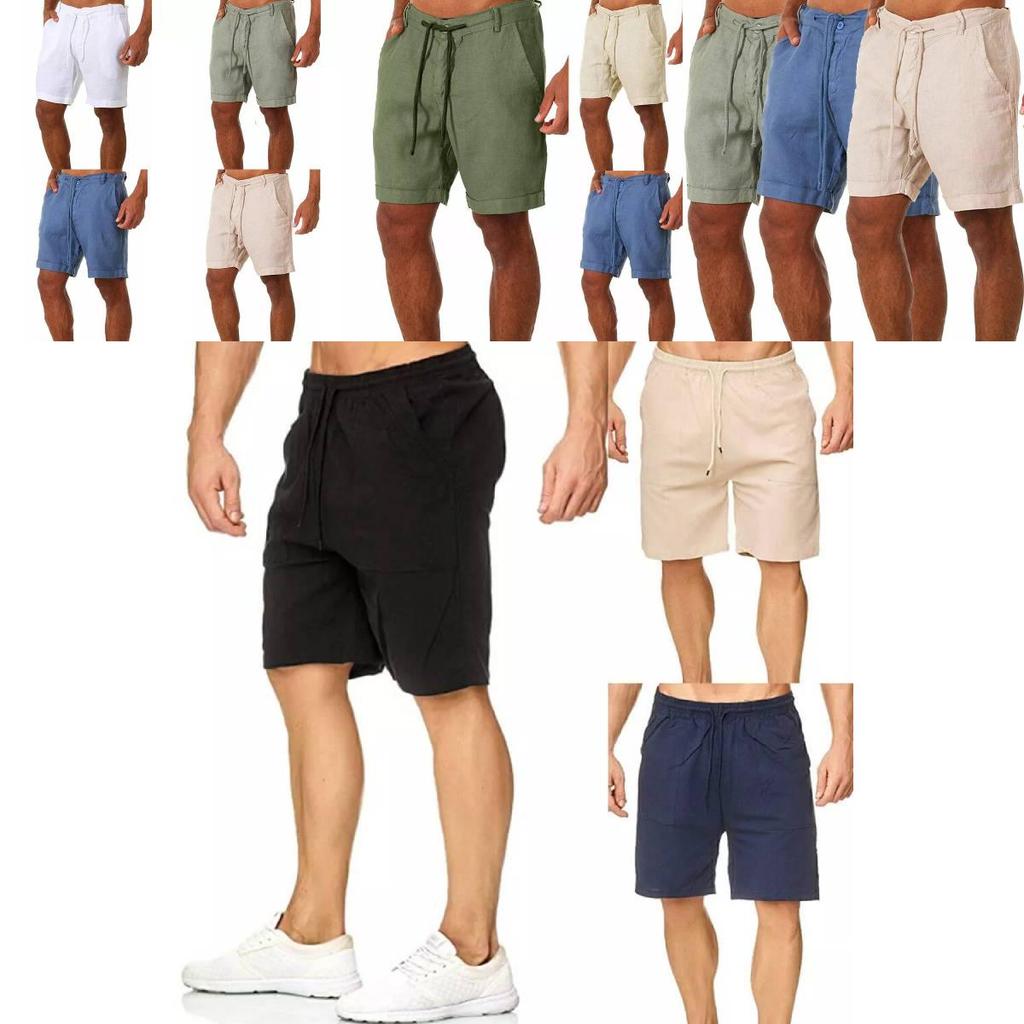 Bequeme Sommer-Herrenshorts mit feuchtigkeitsableitendem Stoff für Yoga und Fitness