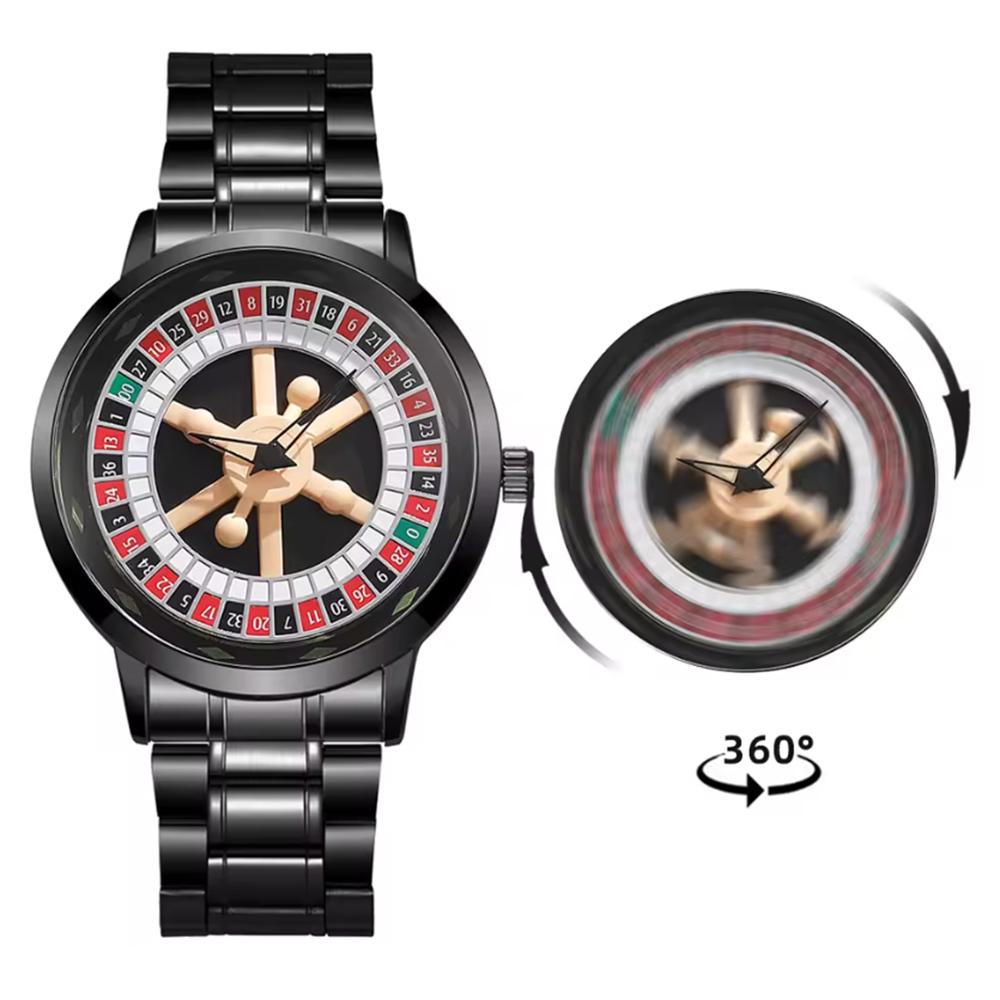 Top Luxury Men's Watch Stainless Steel Alloy Watch Men's Gambling Watch Quartz Watch