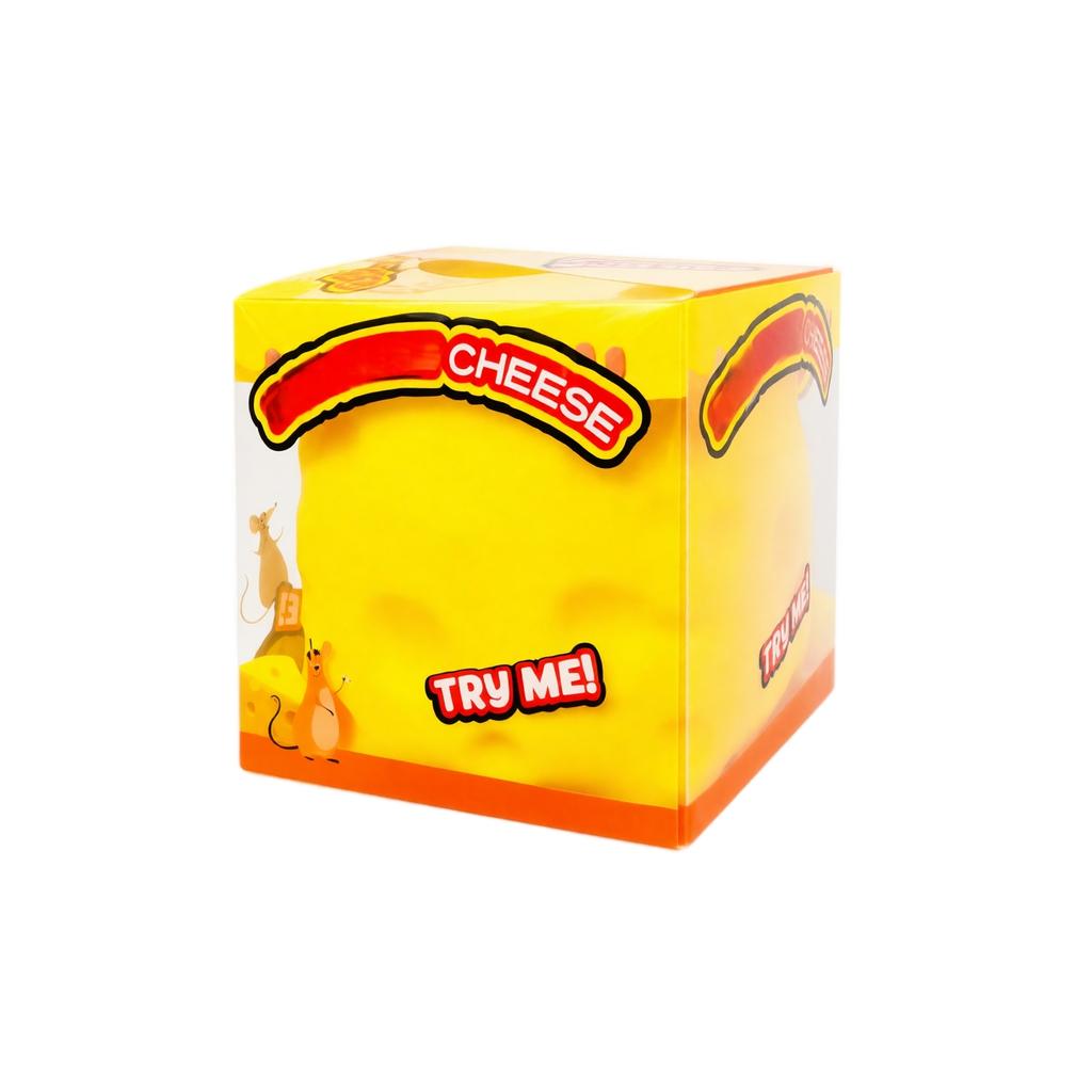 1pc Cheese Scented Stress Relief Toy Soft Squishy Slow Rising Foam Cube Sensory Fidget Toy for Anxiety and Focus Relief