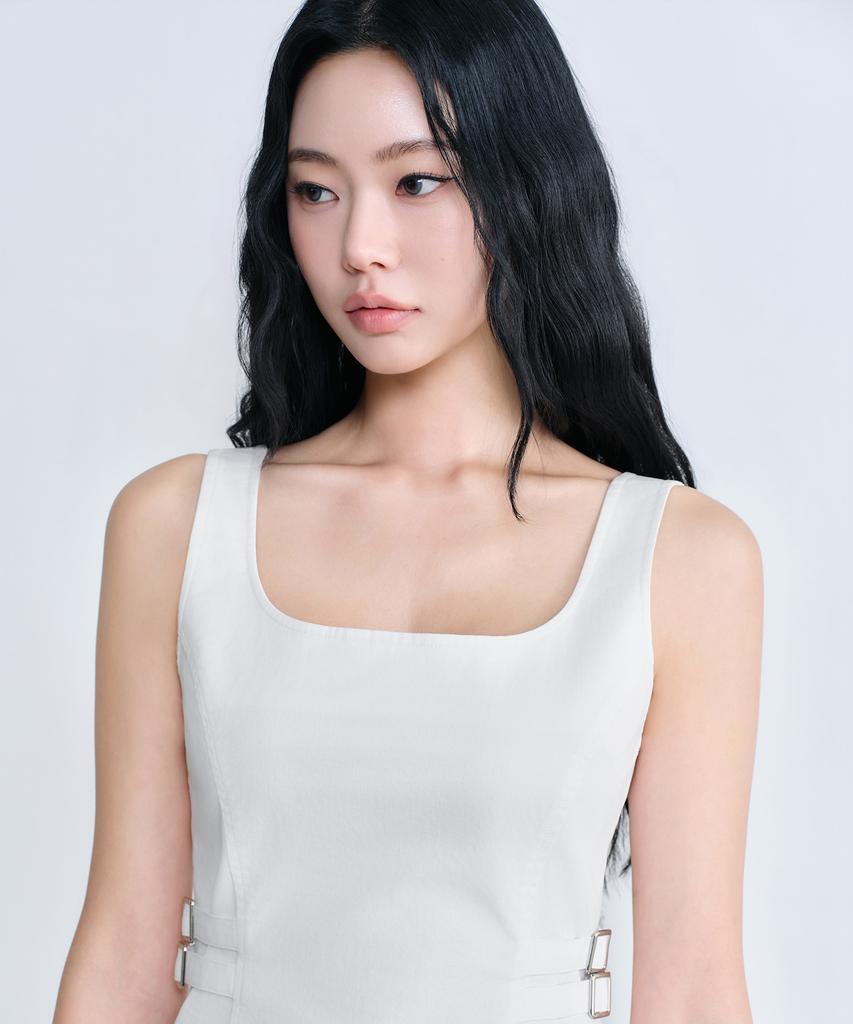 Musinsa Standard Woman [Unbound Girl] Women'S Pleated Mini Dress [White]