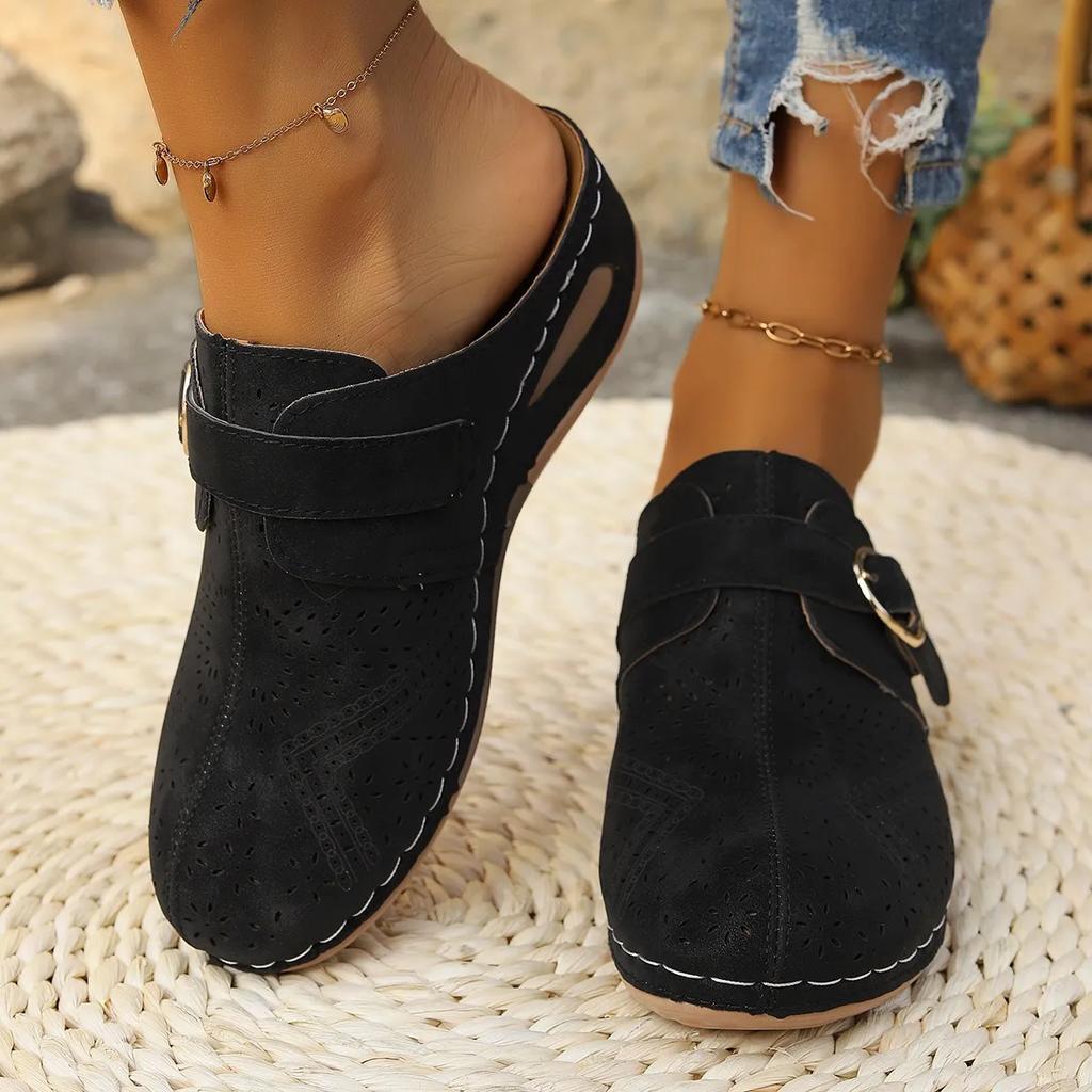 Lightweight Lace-up Fashion Half-support Outdoor Wading Beach Shoes Middle-aged Mother Shoes Summer 2025 New Arrival Size 36-43