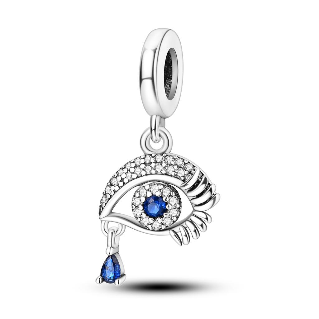 Copper Plated Religion Virgin Mary Devils Eye Charm Bead Charms Jesus Charm Compatible With Authentic Bangle Bead Charms Pendent Dangle Bracelets Do