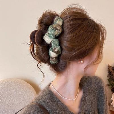Hairpin Sweet Fabric Bowknot Hair Claws Korean Style Creative Bow Claw Clip Fashion Headdress Lady Shark Clip Girls Gift