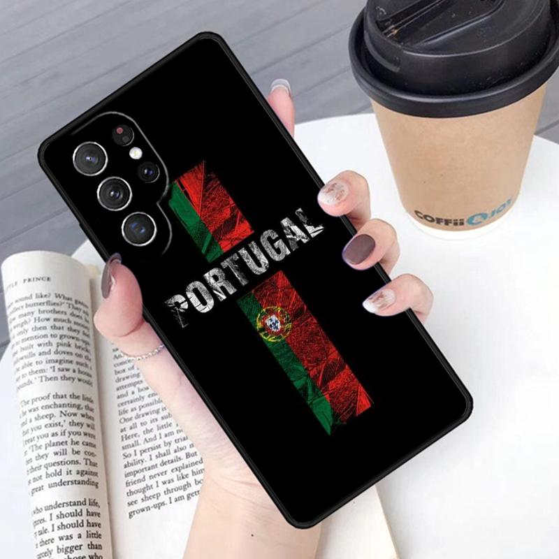 Custodia Cover Bandiera Portogallo Per Samsung Galaxy S24 S25 Ultra S21 S22 Ultra S10E Note 10 Plus Note 20 FE S23