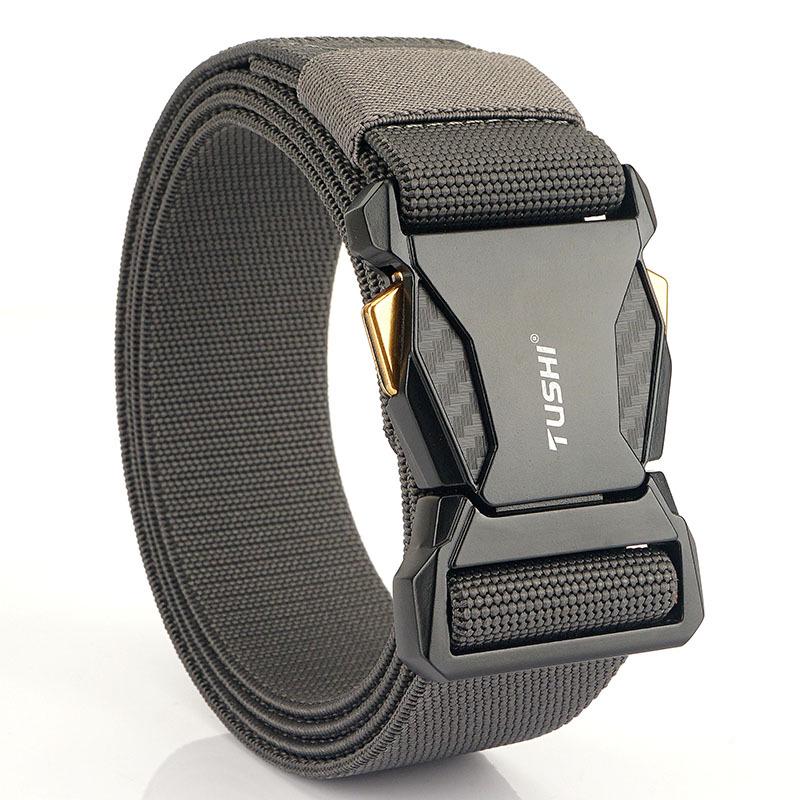 Men's Tactical Quick Release Nylon Elastic Belt