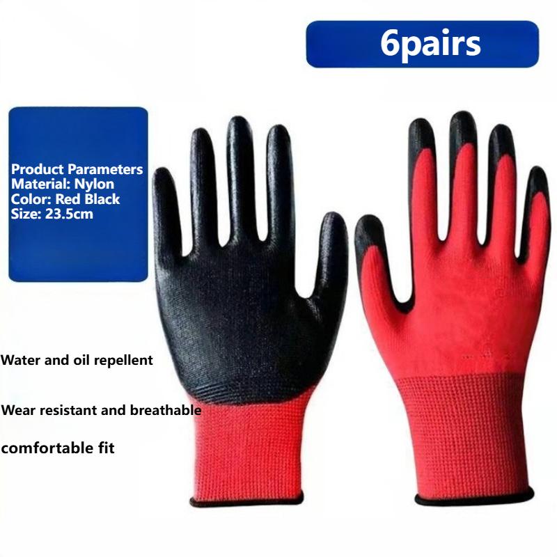 

Durable Work Gloves, Assembly Gloves for All with Latex Coating for Construction, Mechanics, Workshop, Carpentry, Logistics.