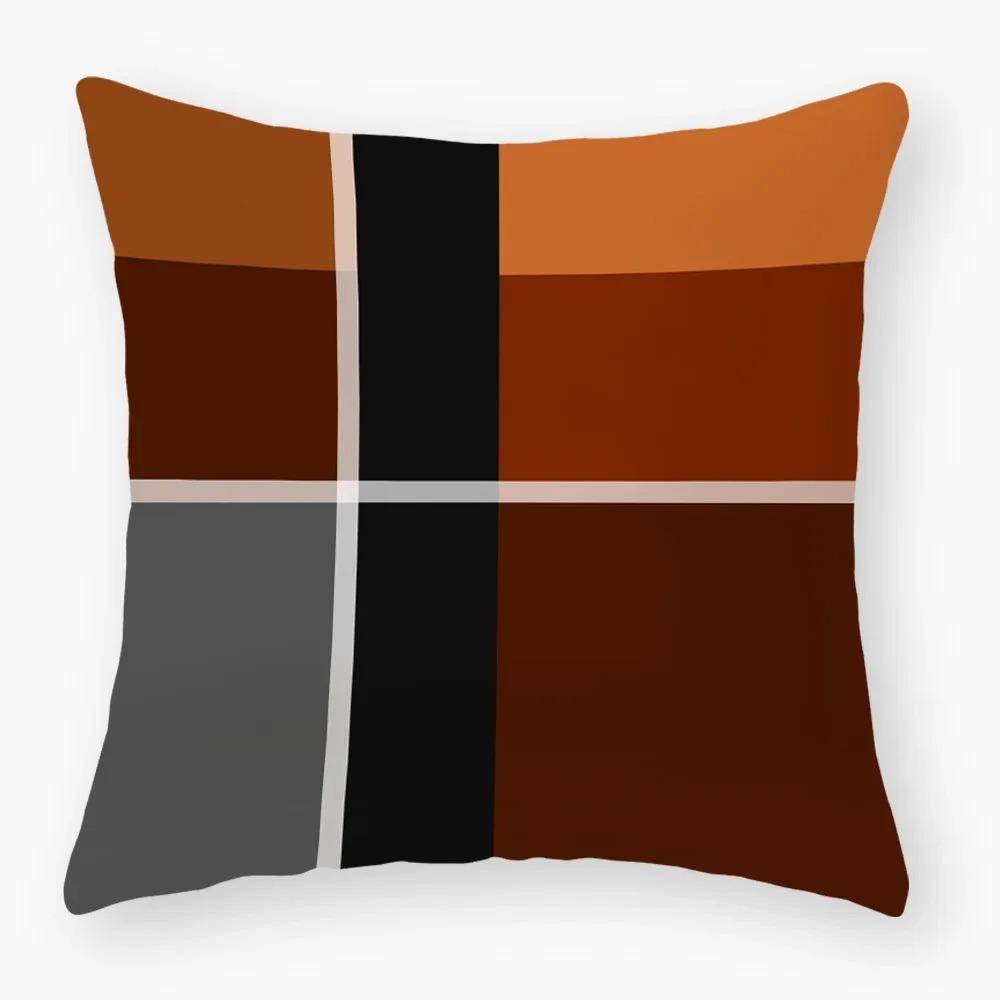 Housse de coussin nordique rétro géométrique, housse de coussin pour dossier, canapé