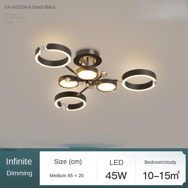 Modern Minimalist Nordic Living Room Chandelier Diamond Ring Bedroom Ceiling Lamp