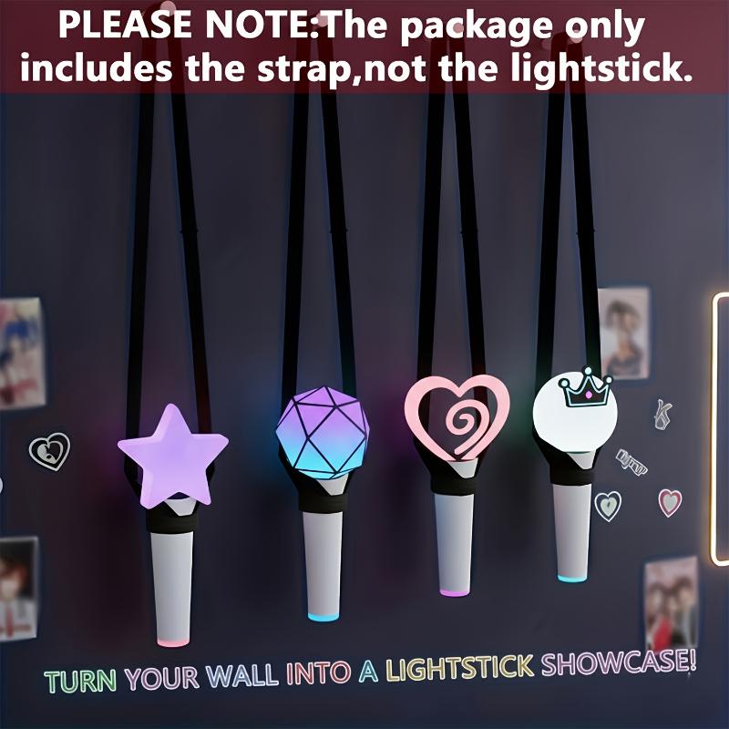 Lightstick Crossbody Strap Adjustable Solid Tear-resistant Lanyard for K- Concerts (Lightstick Not Included)