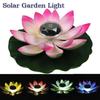 1PCS Solar Powered LED Lotus Flower Light Fountain Pond Garden Pool Lamp Festival Decorating Lamp