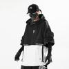 Techwear Stil Hip Hop Cropped Jacke Pullover Herren Punk Motorrad Kapuzenmantel Mehrere Taschen Jaqueta
