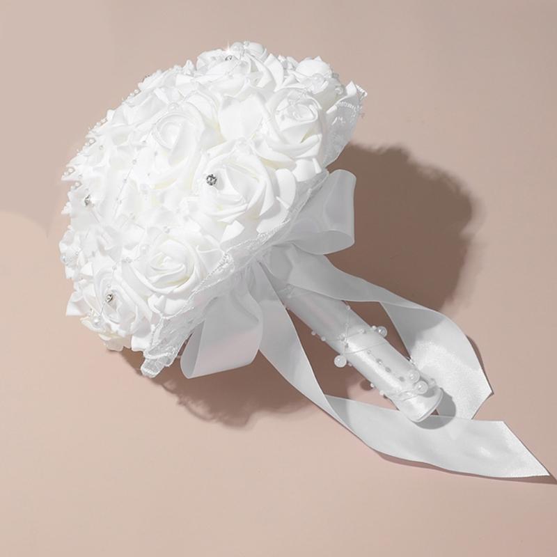 Artificial Bridal Bouquet for Proposal Wedding Ceremony and Anniversary for Beach Wedding Outdoor Wedding