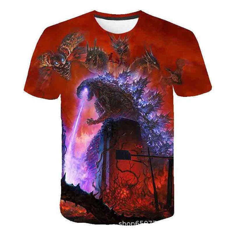 Summer Short Sleeved T-shirt Monster Series 3D Printed Casual T-shirt