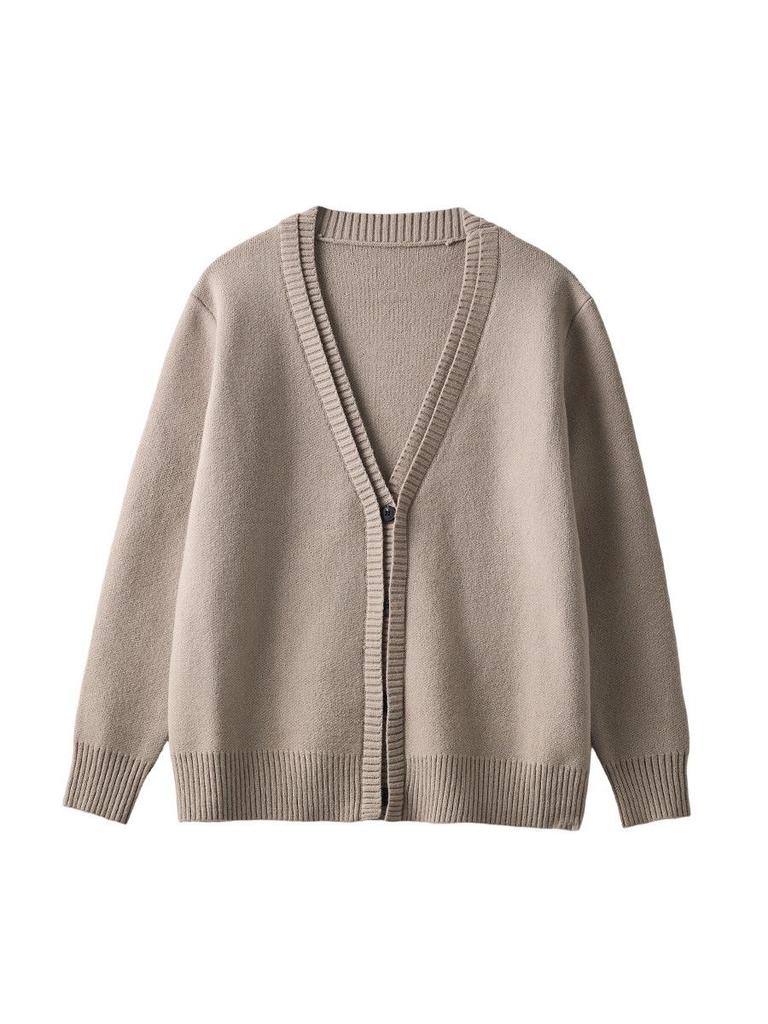 APO Women's Clothing | Unisex Loose V-neck Knit Cardigan - Autumn/Winter Korean Style Sweater
