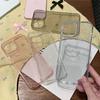 Soft Glitter Transparent Phone Case For iPhone 11 12 13 14 15 16 Pro Max Plus Shockproof Silicone Clear Bumper Cover