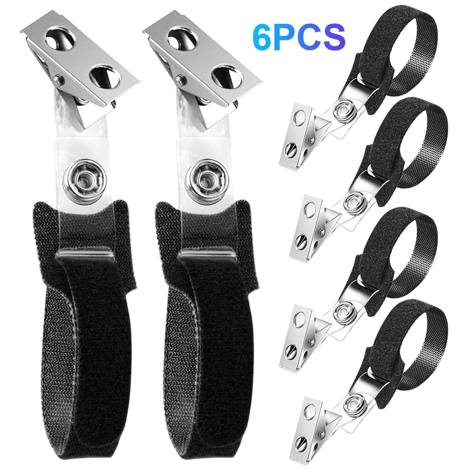 

6Pcs Oxygen Tube/Cannula Holder Anti Winding Pipeline Fixing Strap Wear Resist Ventilator Hose Bracket Clamp for Hose Organizer чорний
