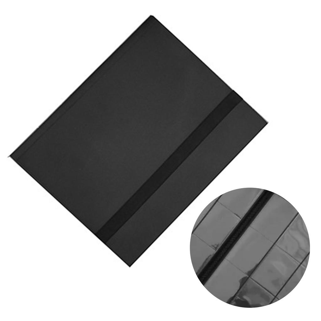 9 Pocket Card Binder Holds 360 Cards High Transparency Portable Card Collection Binder Black