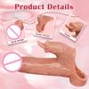 Remote Control Reusable Penis Extender Dildo Sleeve Glans Delay Ejaculation Cockring Adult Vibrator Couples Sex Toys for Men