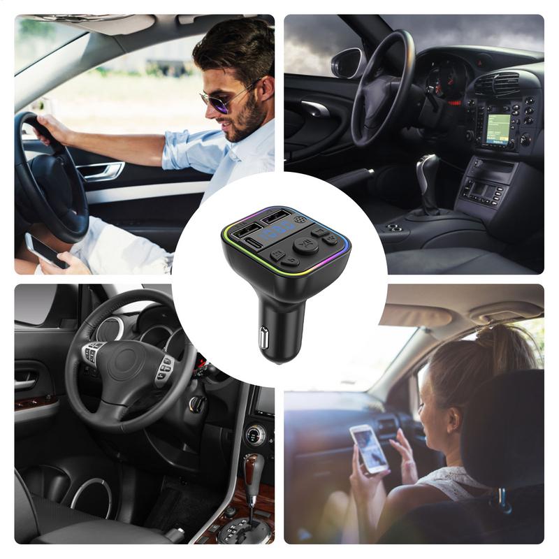 FM Transmitter Wireless FM Radio Transmitter Car Music Connector Multifunctional Car Music Adapter Calling & Audio Receiver