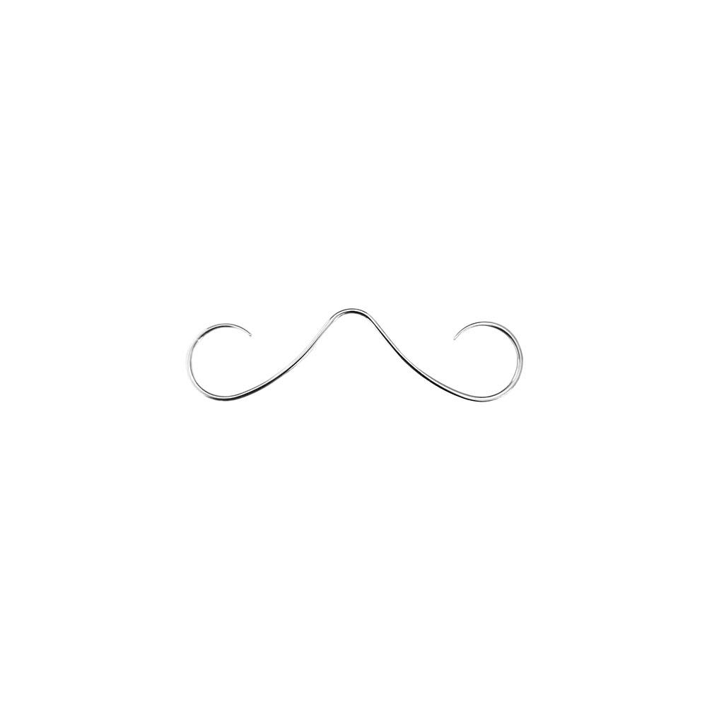 

14G 16G Mustache Septum Jewelry Fake Nose Piercing Punk Goth Helix Body Jewelry for Women Men 316L Surgical Stainlesss Steel 14G 1.6x65mm