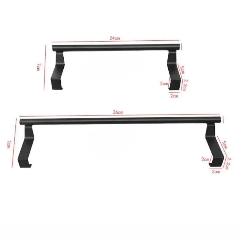 Stainless Steel Towel Rack Over Door Bar Storage Organizer Bathroom Kitchen Cabinet Door Hanging Towel Rack