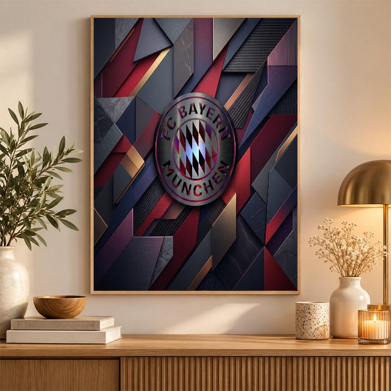 Bayern Munich Diamond Painting Kit 5D Full Drill DIY Diamond Mosaic Wall Art Home Decor