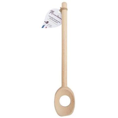 Mixing Spoon - MIRONTAINE - With Hole - In Beechwood - 30cm