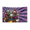 3x5 Ft Kkillers Clowns Flag Classic Horror Movie Flag Halloween Wall Hanging Banner Decor Movie Poster Outer Space