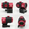 EO G43 Type Magnifier Real Engraved Replica Red EXPS G33 STS Mount 3x Magnifire Booster Scope G43 [AERITH BLACK] (Red RD)
