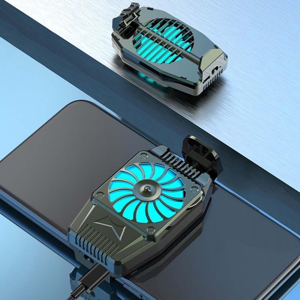 Air Cooling Mobile Phone Cooler with Back Clip Nine Fan Radiator Portable Game Heat Sink  Watch TV