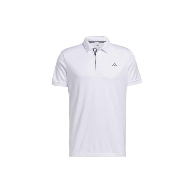 adidas Polo Shirts Men's White Polo Collar Moderate Straight Fit IA5447