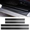 4x Carbon Fiber Car Door Plate Sill Scuff Cover Anti-Scratch Sticker Accessories