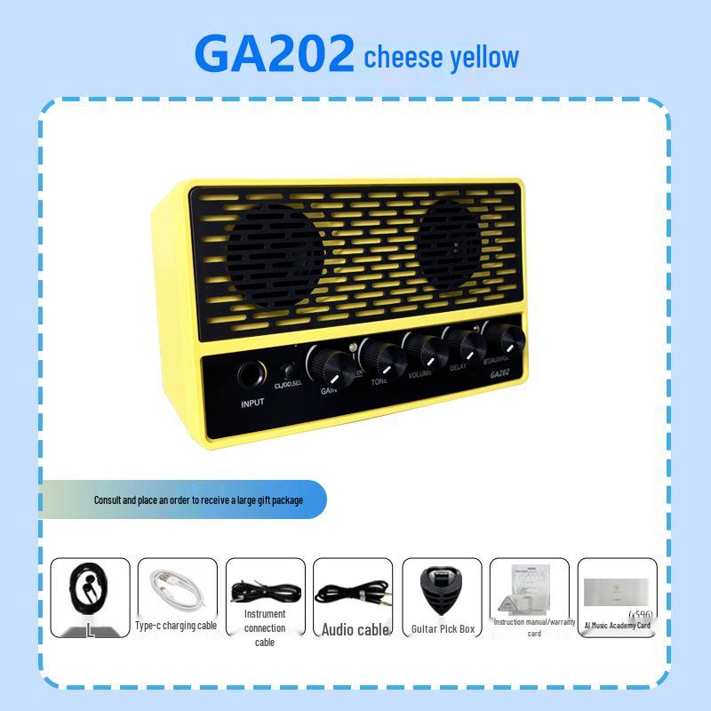 Erco GA202 Bluetooth Electric Guitar Amp & Charging Speaker for Desktop/Dorm/Outdoor Use