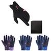 Stilvolle schwarze Touchscreen-Winterhandschuhe mit wasserdichtem und winddichtem Design