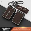 Husă Cheie Mașină Carcasă Suport Pentru Lynk & Co 05 01 02 03 06 Aliaj de Zinc Piele Cheie Capac Complet Breloc Protector Accesorii