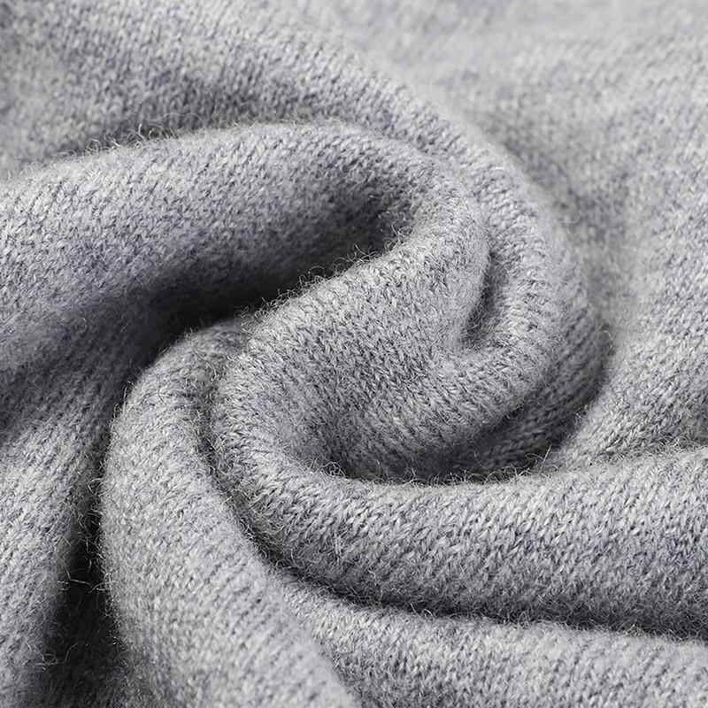 FORTEI Men's 100% Pure Wool V-Neck Pullover Sweater