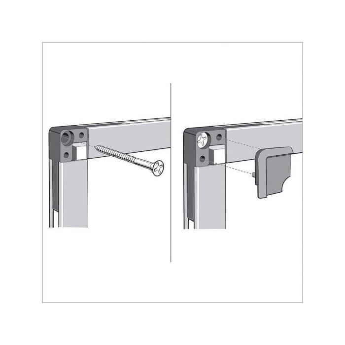 Tableau - Basic - 1500x1000 mm - Acier laqué - Blanc - Rectangulaire