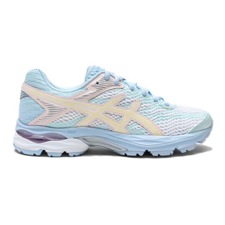 Asics Gel-Flux 4 Fabric Comfortable Lightweight Breathable Durable Fashionable Vitality Casual Physical Test Low-Top Kids Running Shoes 1014A321-103