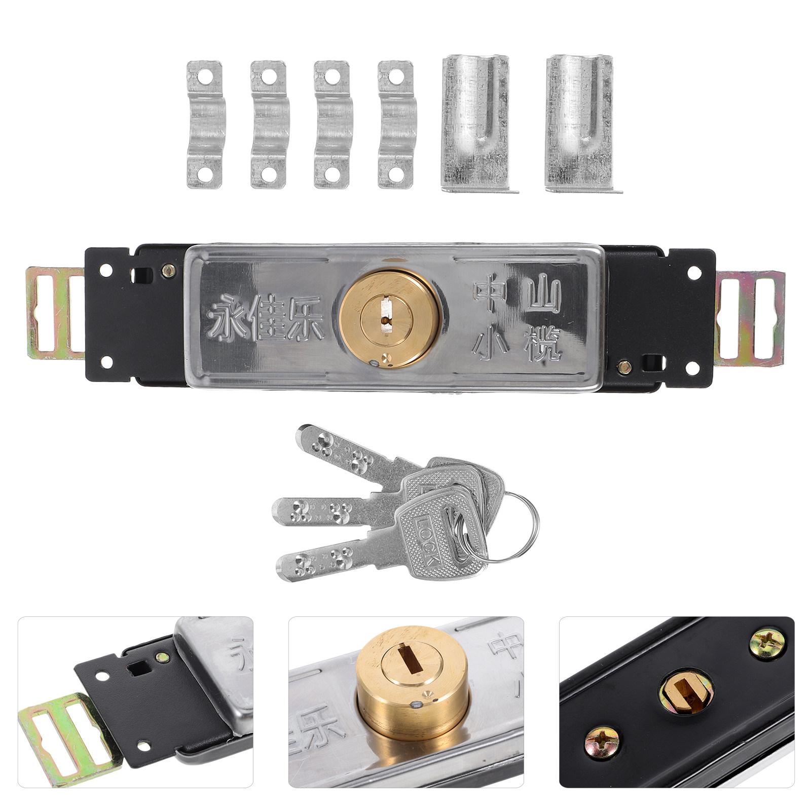 

Commercial Grade Roller Shutter Door Lock High Security Garage Door Lock Sturdy Iron Material Sleek Modern Design Vertical 23.5X5.5X2.8CM