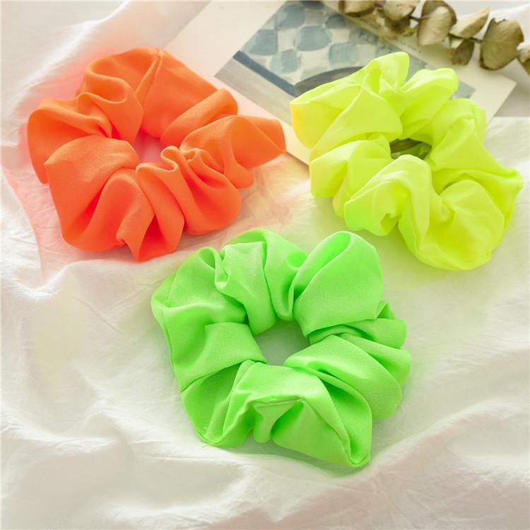 Prémiové scrunchies v tmavých tónech Elegantní velká gumička do vlasů pro ženy Estetický Office Chic Módní doplněk do vlasů